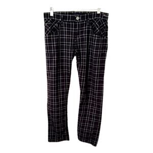 Vintage Goldsign “Hisjean” Plaid Cigarette Trousers – Y2K Cropped Pants